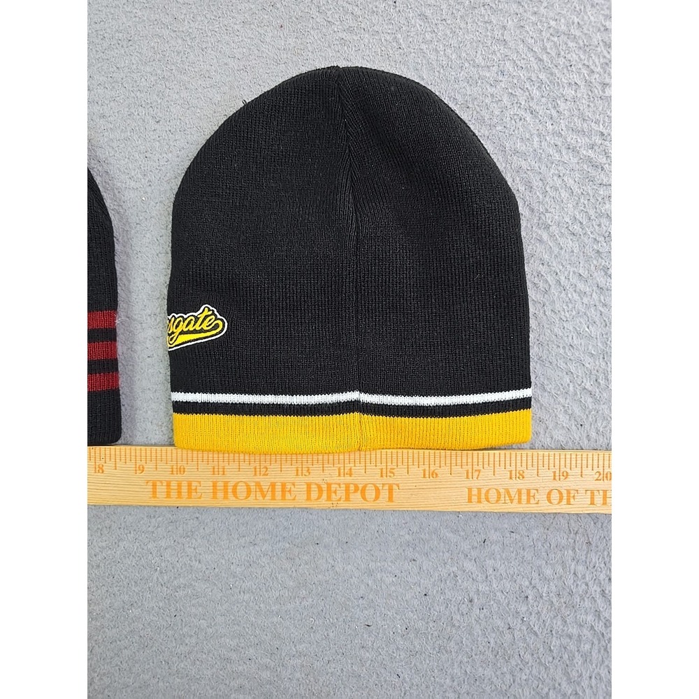 All Caps Comics Beanie Lot of 2 One Size ETHAN VAN SCIVER Black Red Yellow - Picture 8 of 9